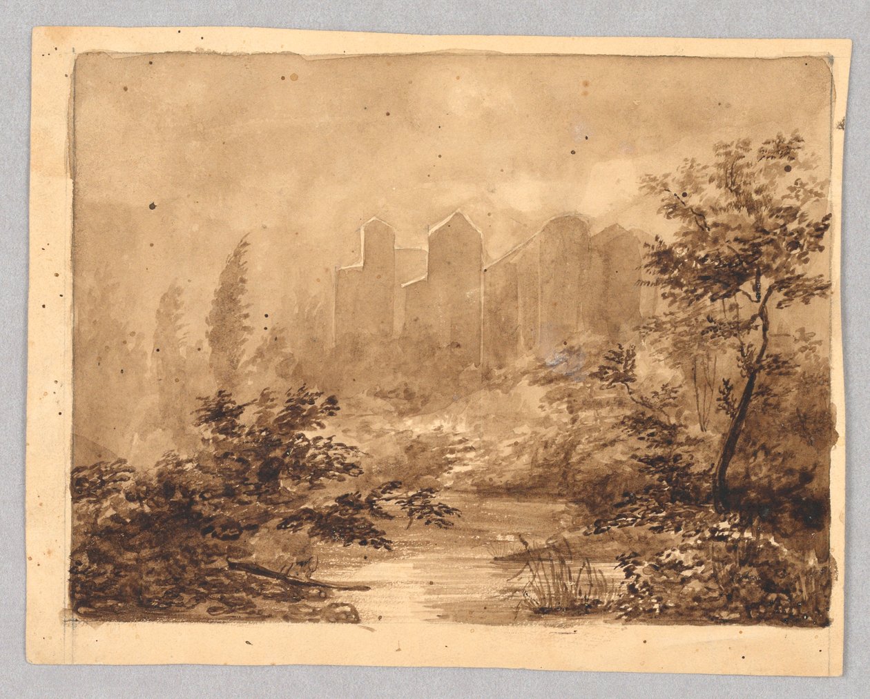 Landskab af Charles Nicolas Ransonnette