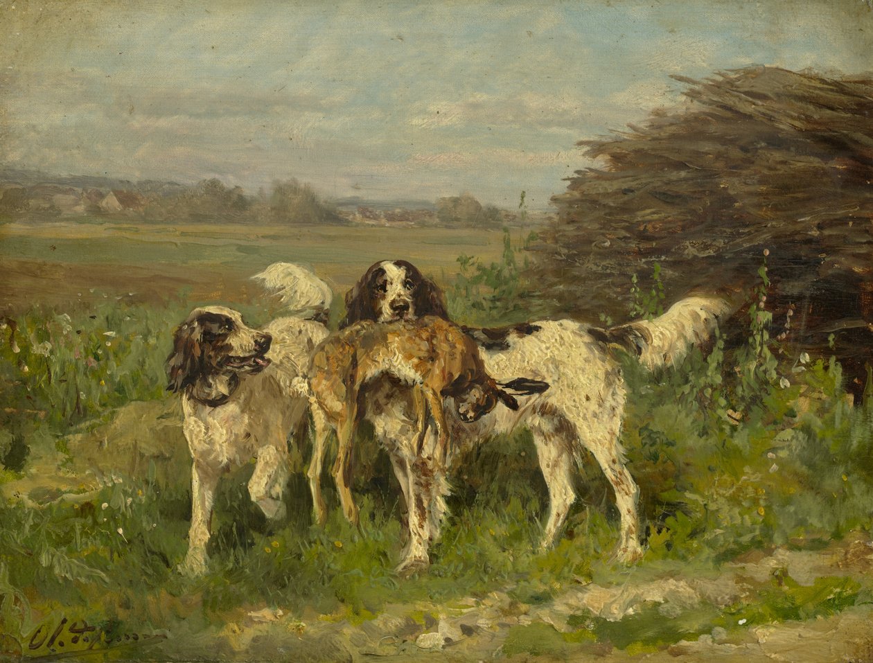 Jagtens afslutning, c.1850-?97 af Charles Oliver de Penne