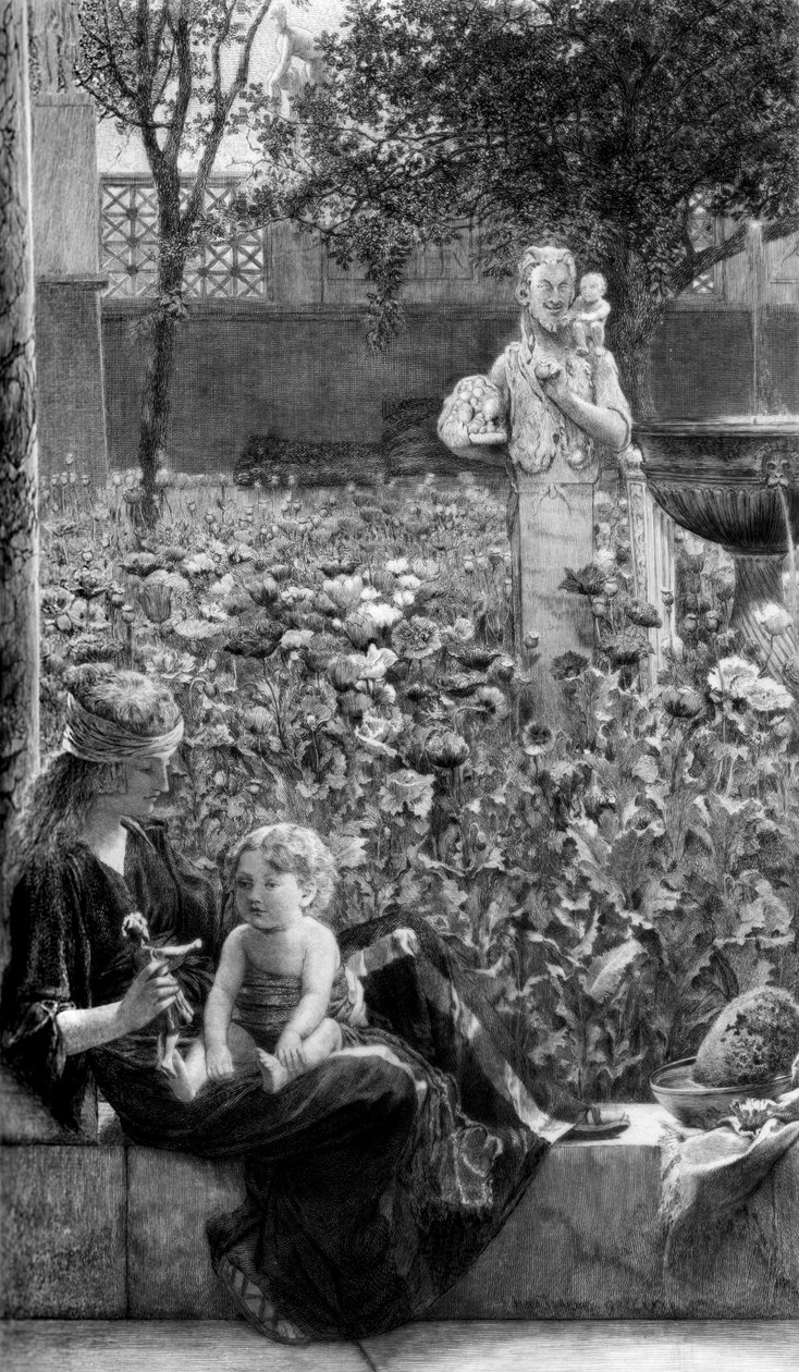 Cildish Affections, c1880-1882.dani af Charles Olivier Murray