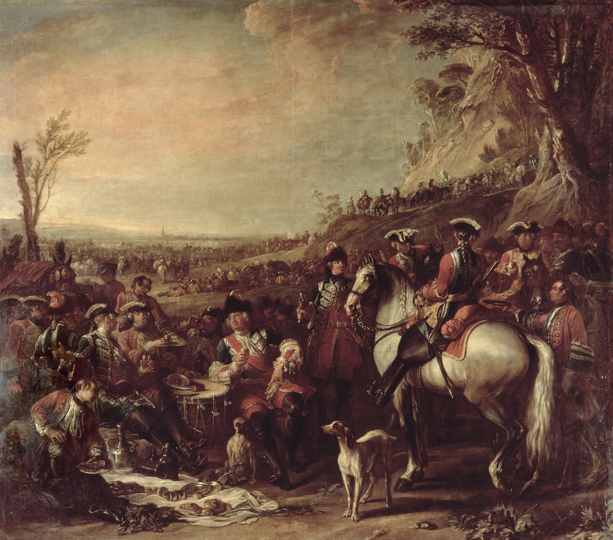 Beredne Dragoner af Kongens Husholdning, 1737 af Charles Parrocel