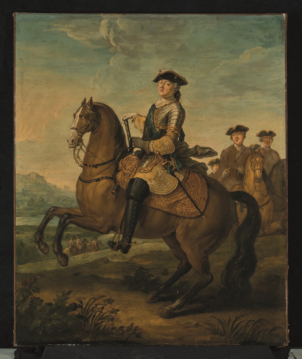 Ridesportræt af Louis XV (olie på lærred) af Charles Parrocel