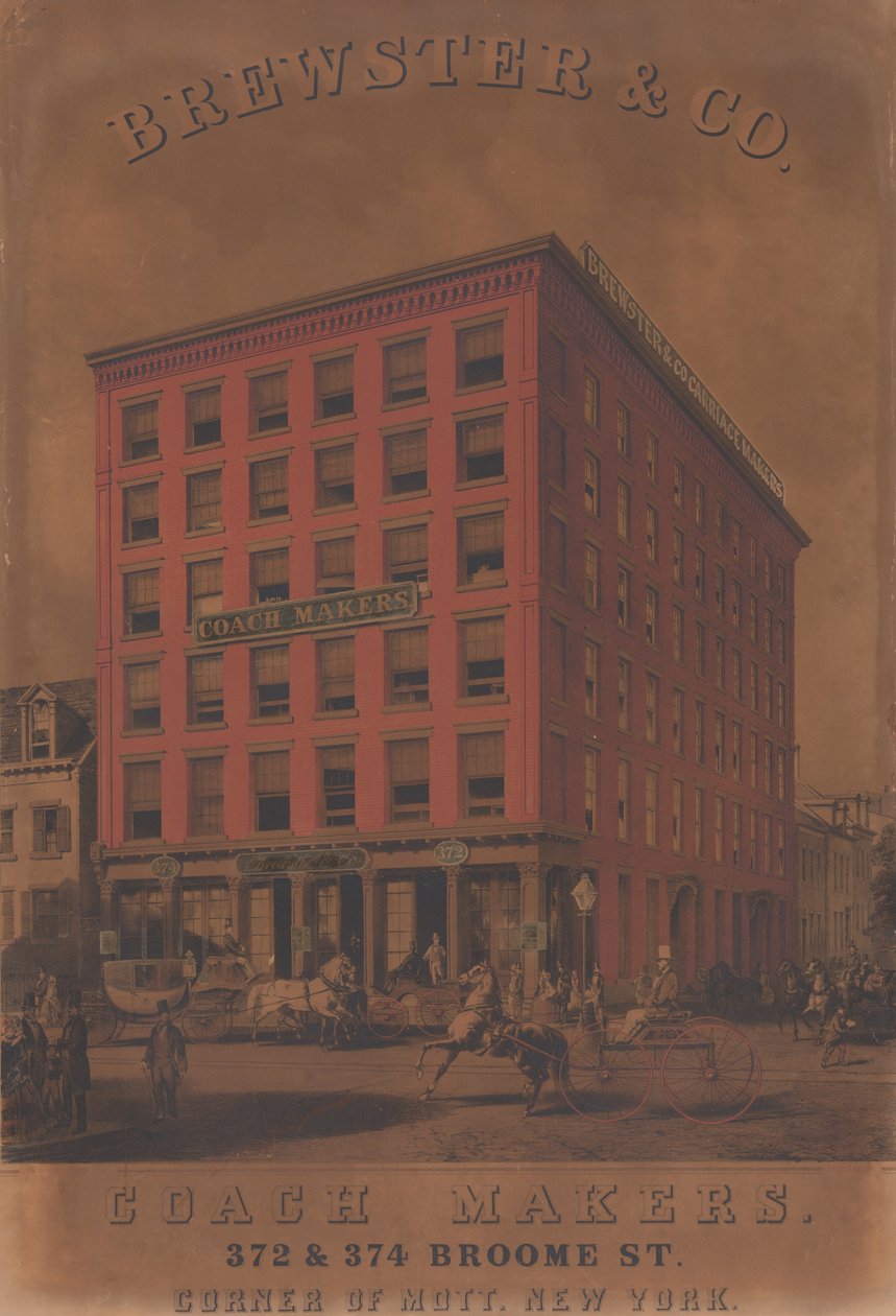 Brewster & Co. Coach Makers, 372 & 374 Broome St., ca. 1860-70 af Charles Parsons