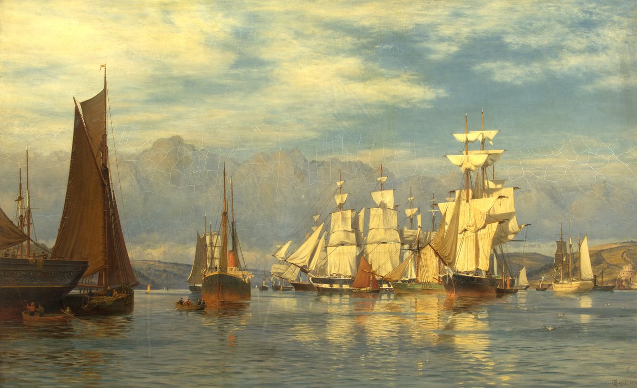 Falmouth Havn af Charles Parsons Knight