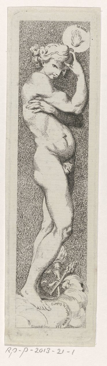 det genie The Genie (titel på objekt) af Charles Philippe Campion de Tersan