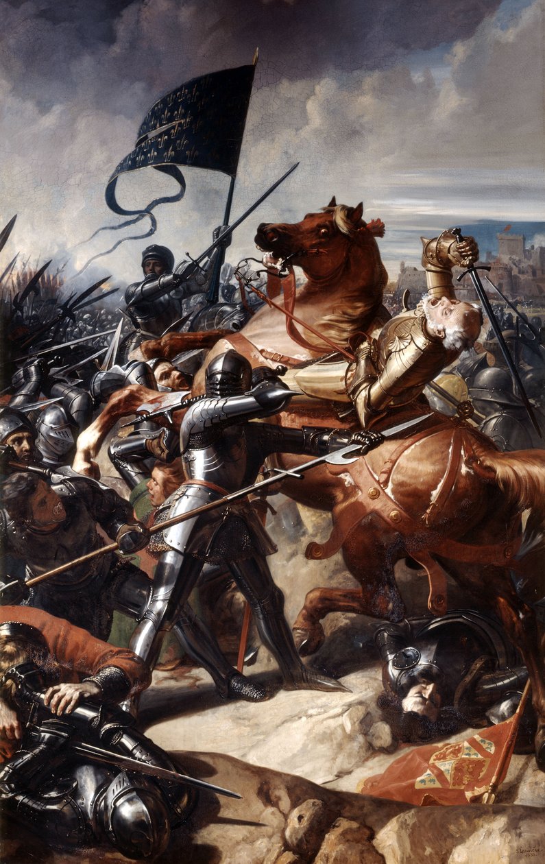 Slaget ved Castillon, 17. juli 1453, 1838 af Charles Philippe Lariviere