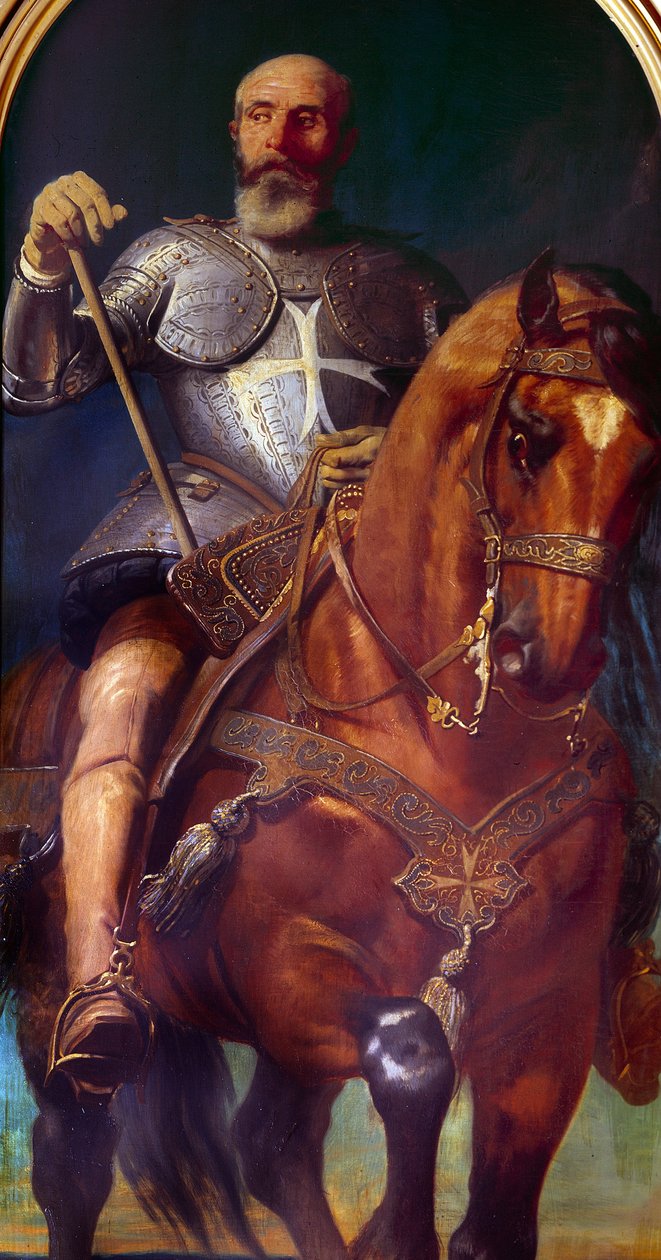 Stormester John af Valletta (1496-1568) (olie på lærred) af Charles Philippe Lariviere