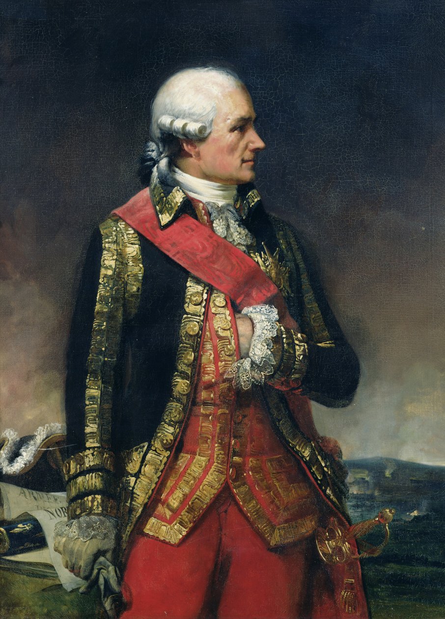 Jean-Baptiste de Vimeur (1725-1807) Greve af Rochambeau (olie på lærred) af Charles Philippe Lariviere