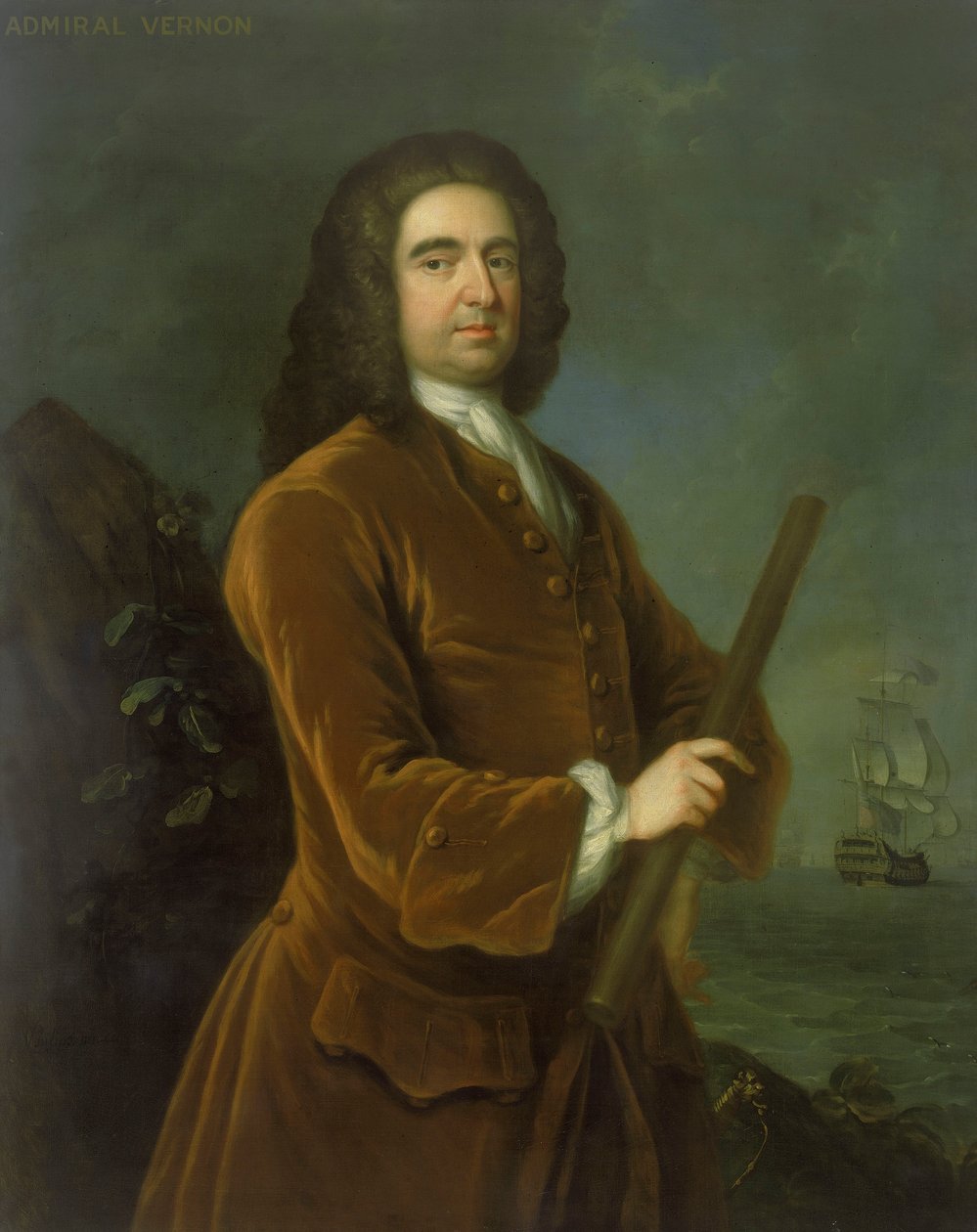 Admiral Edward Vernon (1684-1757), midt i 1730