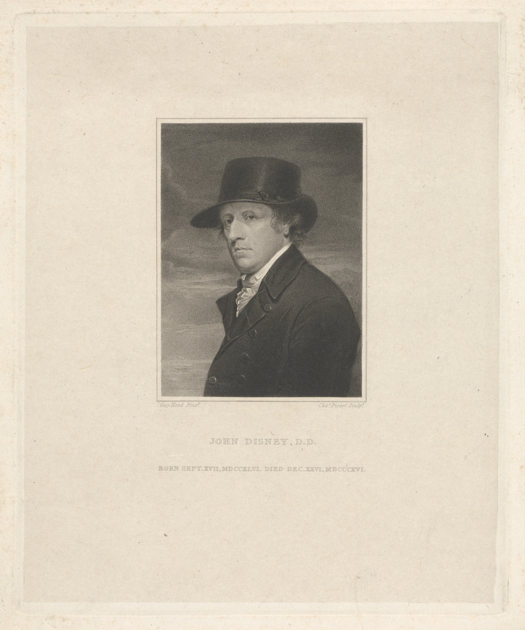 John Disney D.D., født 17. september 1746, død 26. december 1816 af Charles Picart