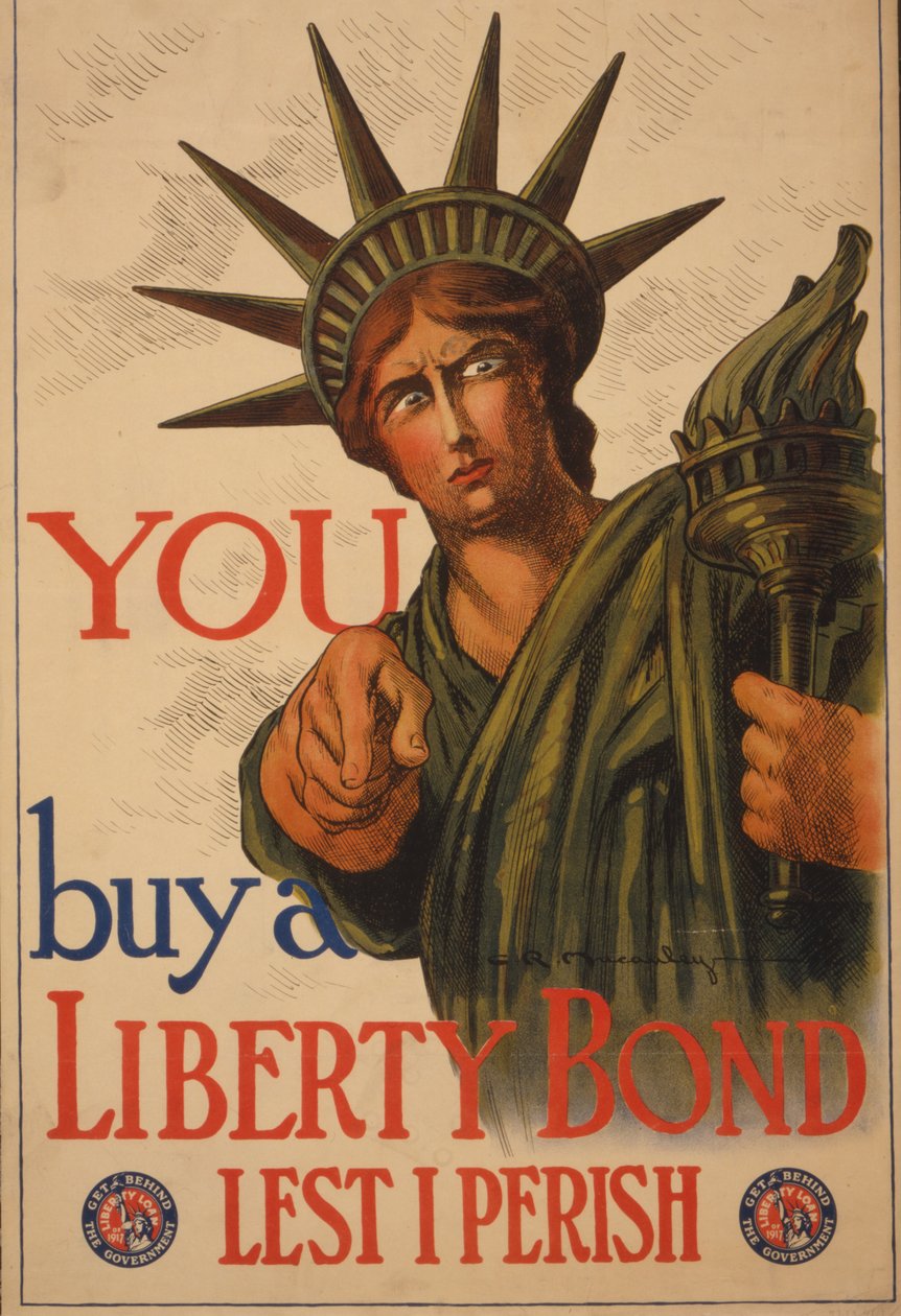 You - Buy a Liberty bond lest I perish, 1917dani af Charles Raymond Macauley