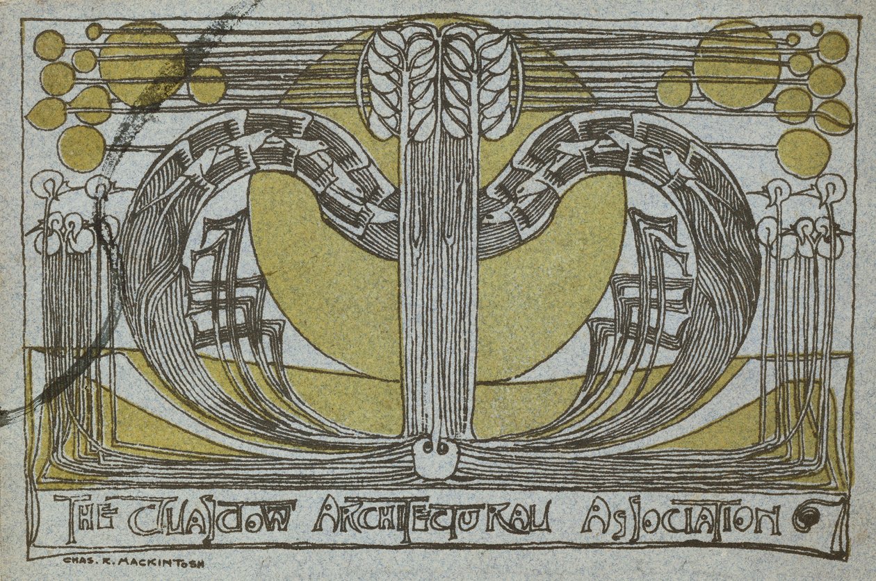 Conversazione Program, fra Glasgow Architectural Association af Charles Rennie Mackintosh