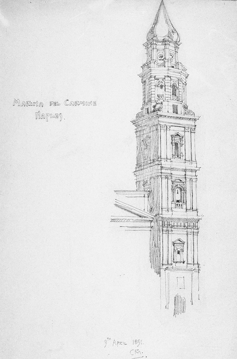 Marian del Carmine, Napoli af Charles Rennie Mackintosh