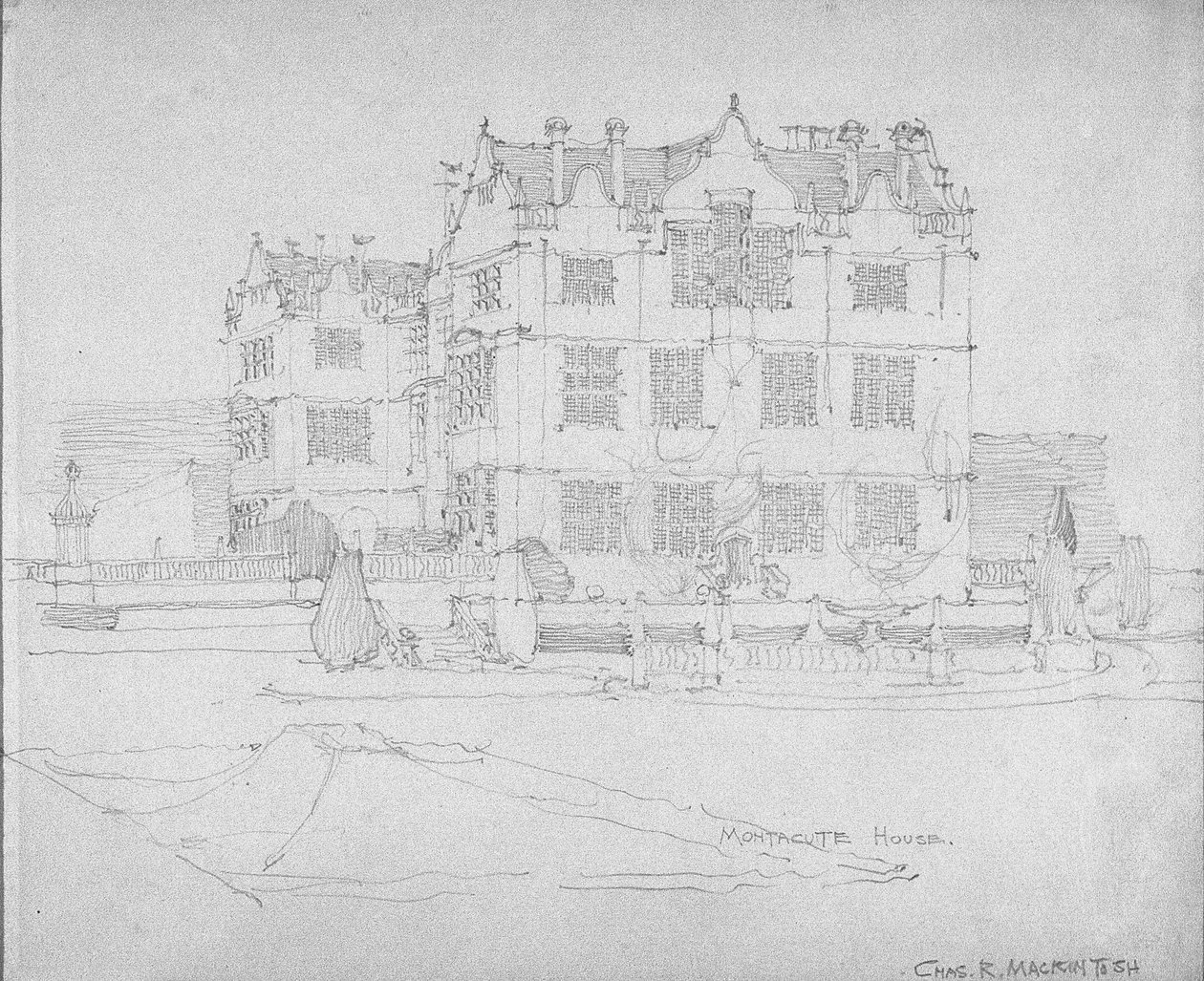 Montacute House, ca. 1893-1920 af Charles Rennie Mackintosh