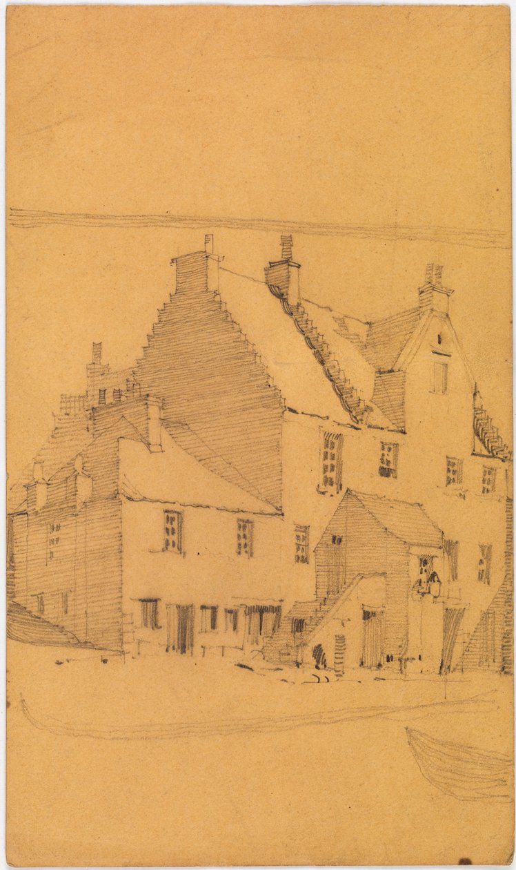 Blyantskitse af gamle bygninger, sandsynligvis i Glasgow (blyant, papir) af Charles Rennie Mackintosh