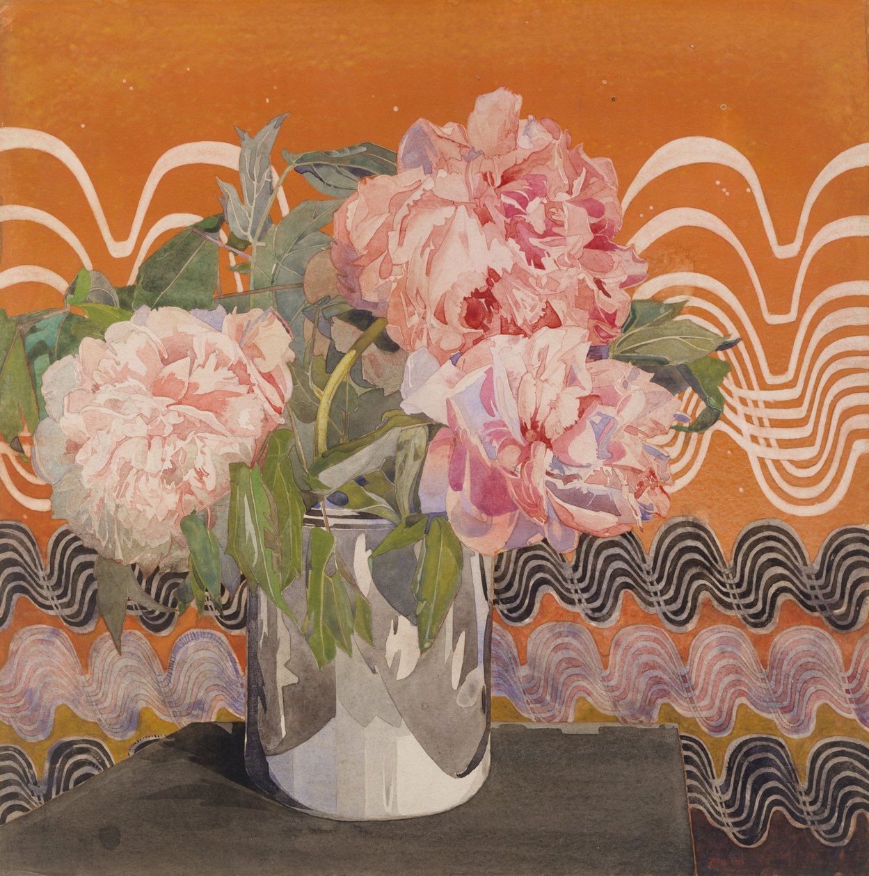 Pæoner, ca. 1920 af Charles Rennie Mackintosh