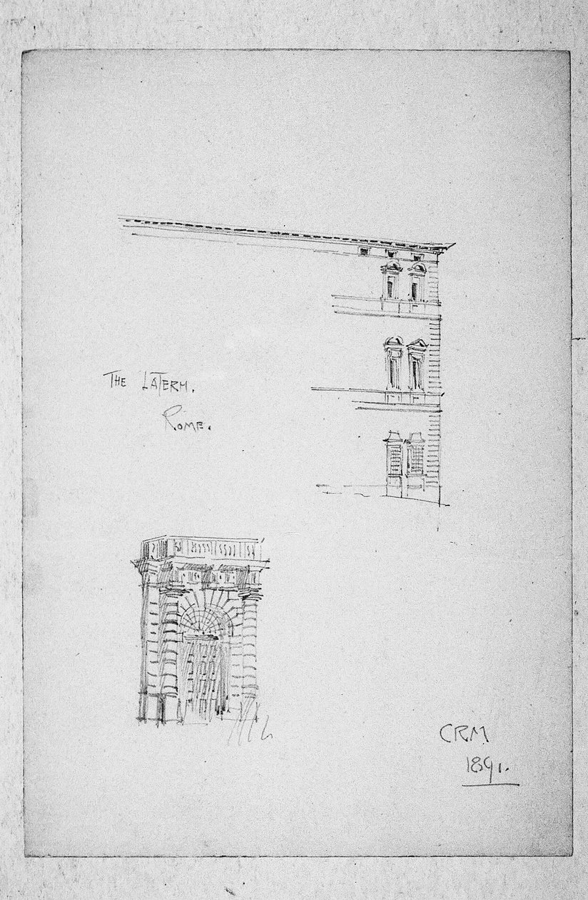 Lateranen, Rom, 1891 af Charles Rennie Mackintosh