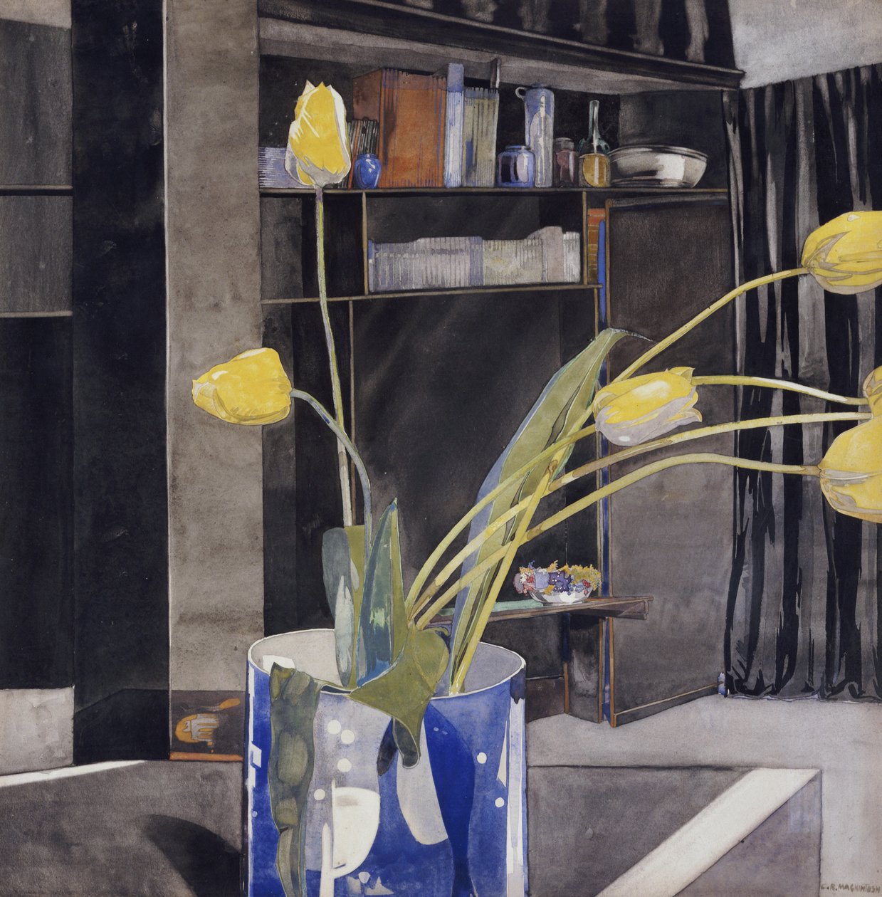 Gule tulipaner, ca. 1922-23 af Charles Rennie Mackintosh