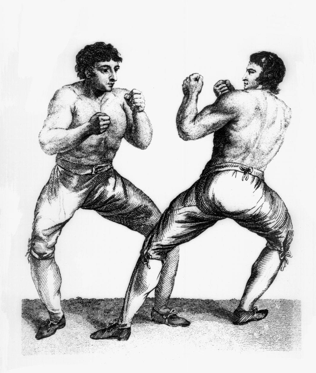 Boksekamp mellem Daniel Mendoza og Richard Humphreys, 29. september 1790 af Charles Reuben Ryley