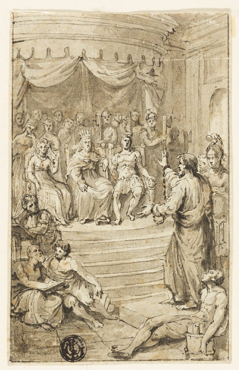 Paulus før Festus og Agrippa af Charles Reuben Ryley