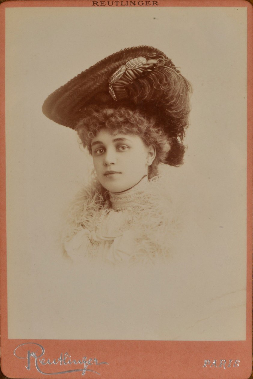 Elegant kvinde med hat på - Charles Reutlinger af Charles Reutlinger