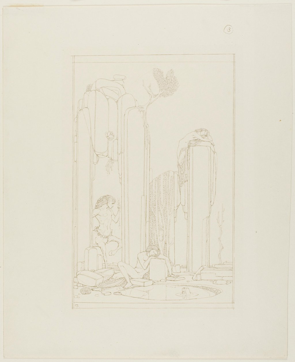 Narcissus by the Pool; illustration til Oscar Wildes 