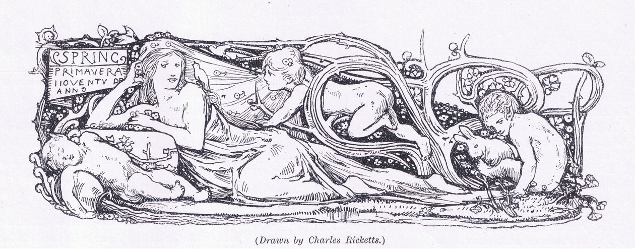 Spring, fra The Magazine of Art 1893, Cassell and Company, 1893 af Charles Ricketts