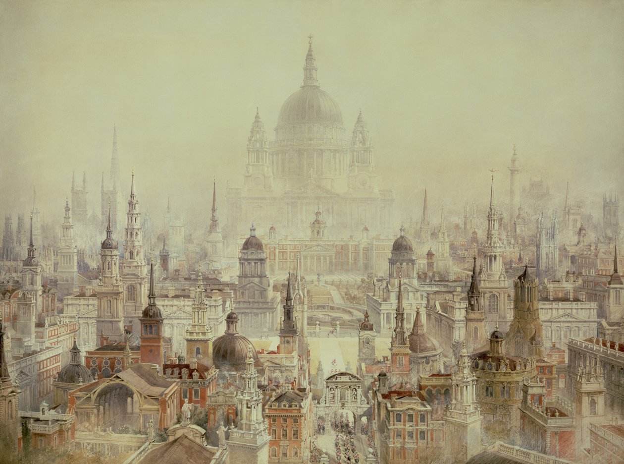 En hyldest til Sir Christopher Wren af Charles Robert Cockerell