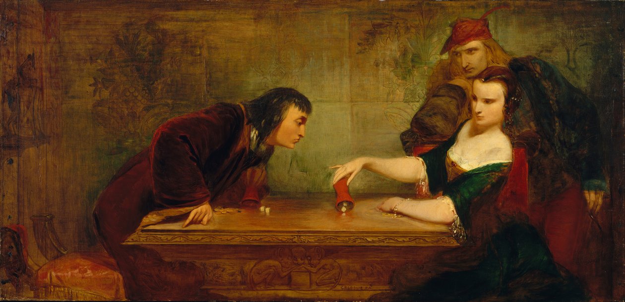 Det sidste kast, ca. 1840. af Charles Robert Leslie