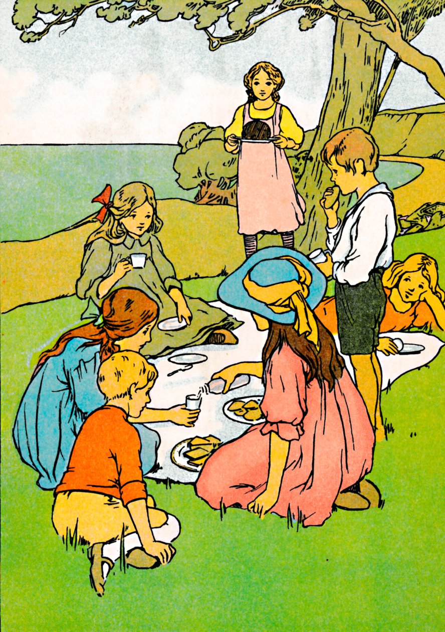 En julemiddag i New Zealand, 1912 af Charles Robinson