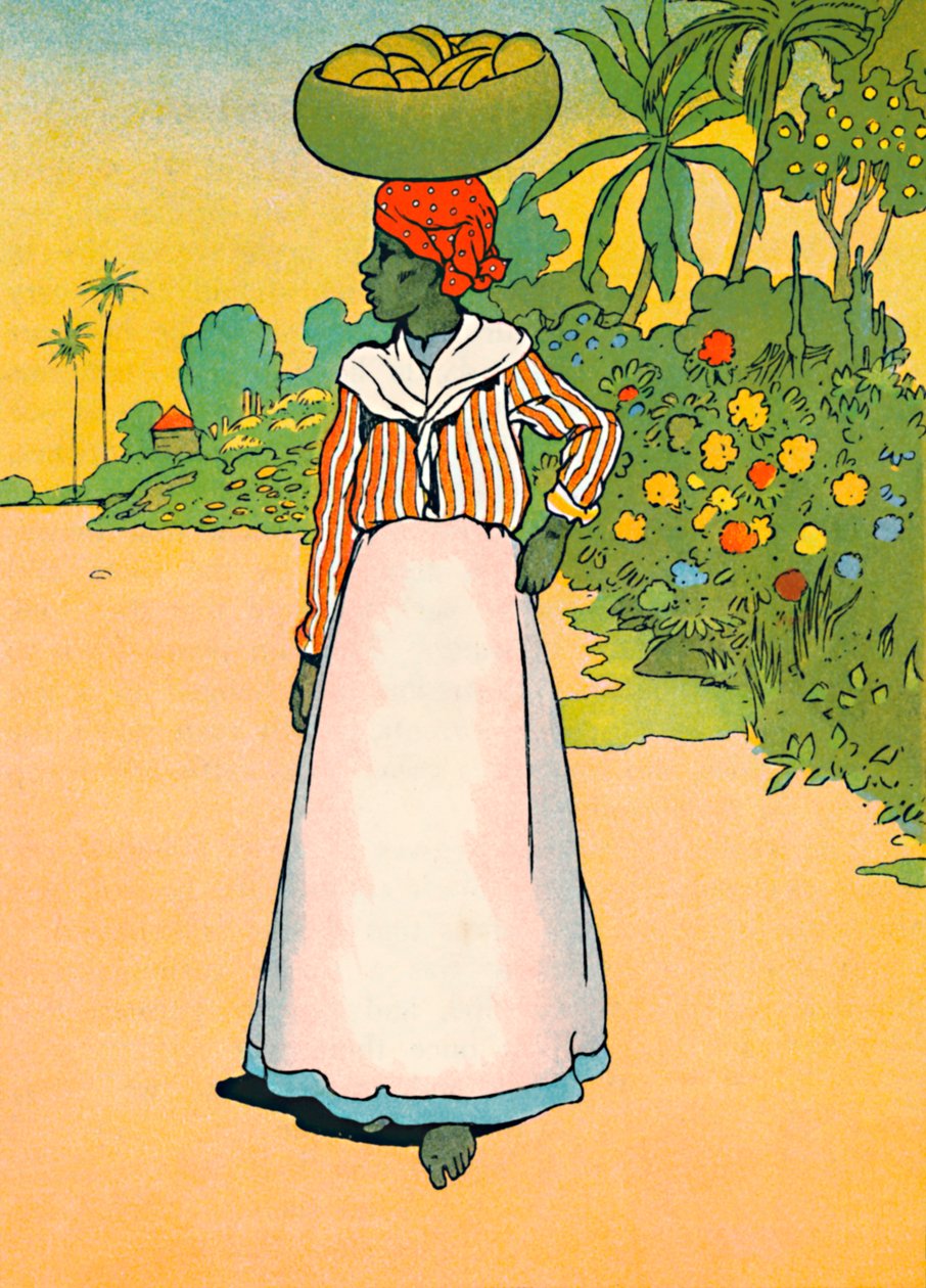 En gade i Jamaica, 1912 af Charles Robinson
