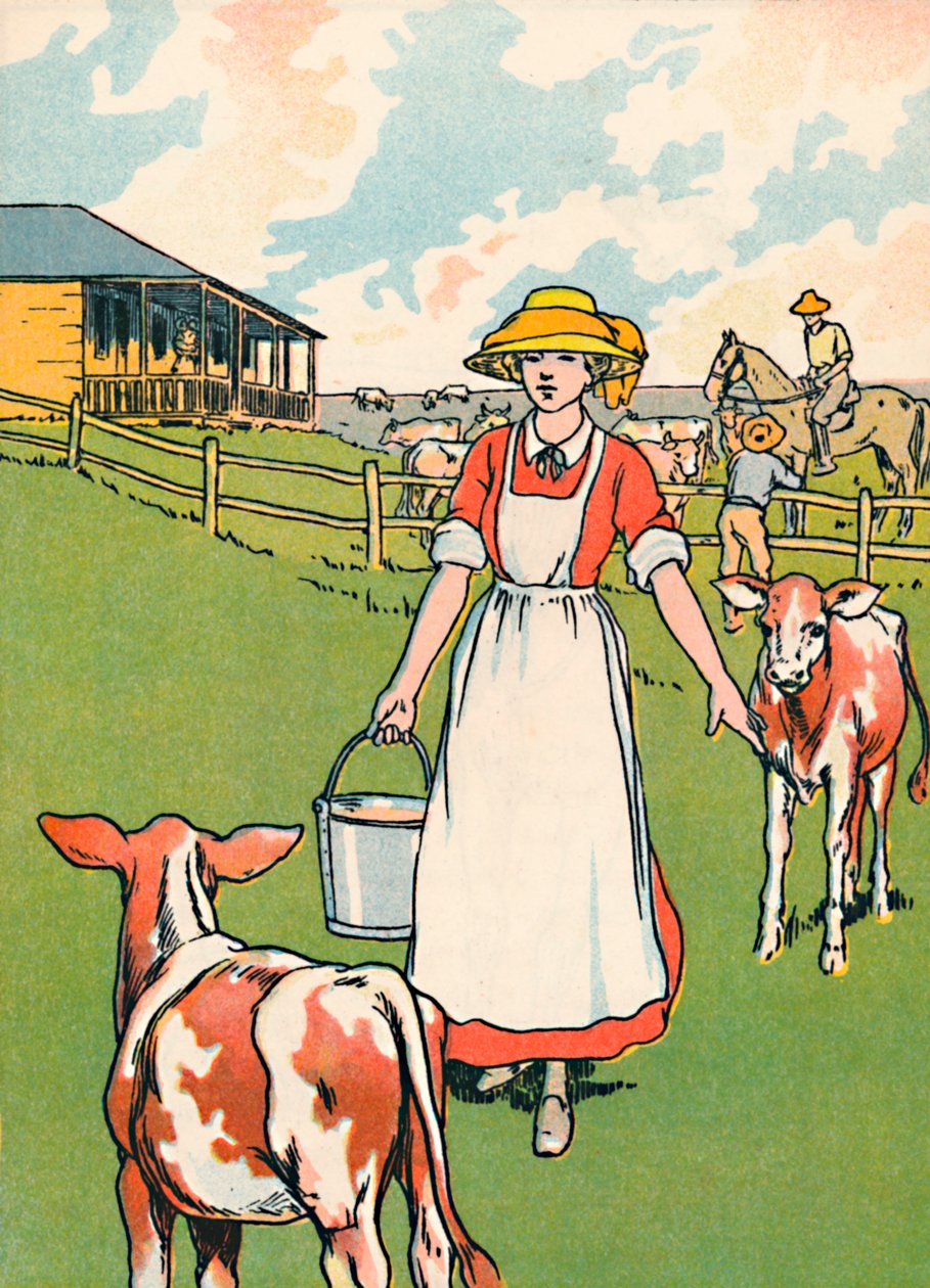 En australsk mejerifarm, 1912 af Charles Robinson