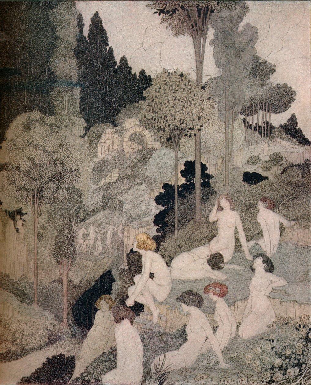 Et efterårsmellemspil, c1910 af Charles Robinson