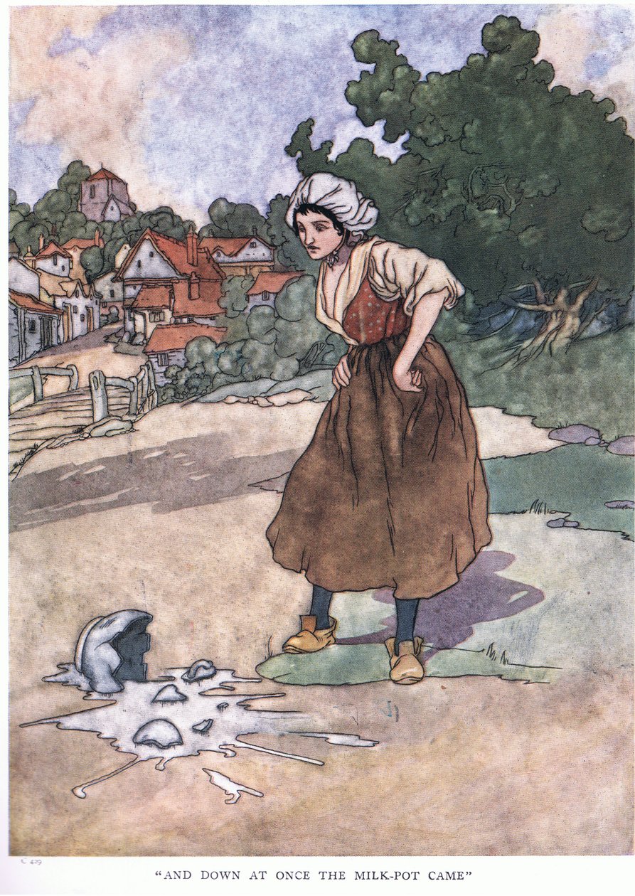 Og ned med det samme kom mælkepotten, 1930
