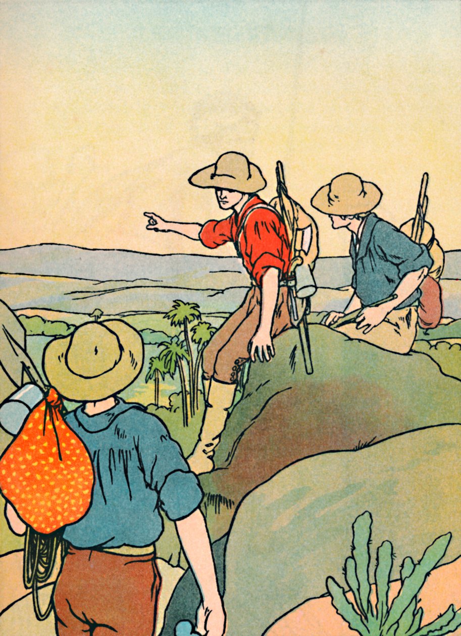 Tidlige nybyggere i Australien, 1912 af Charles Robinson