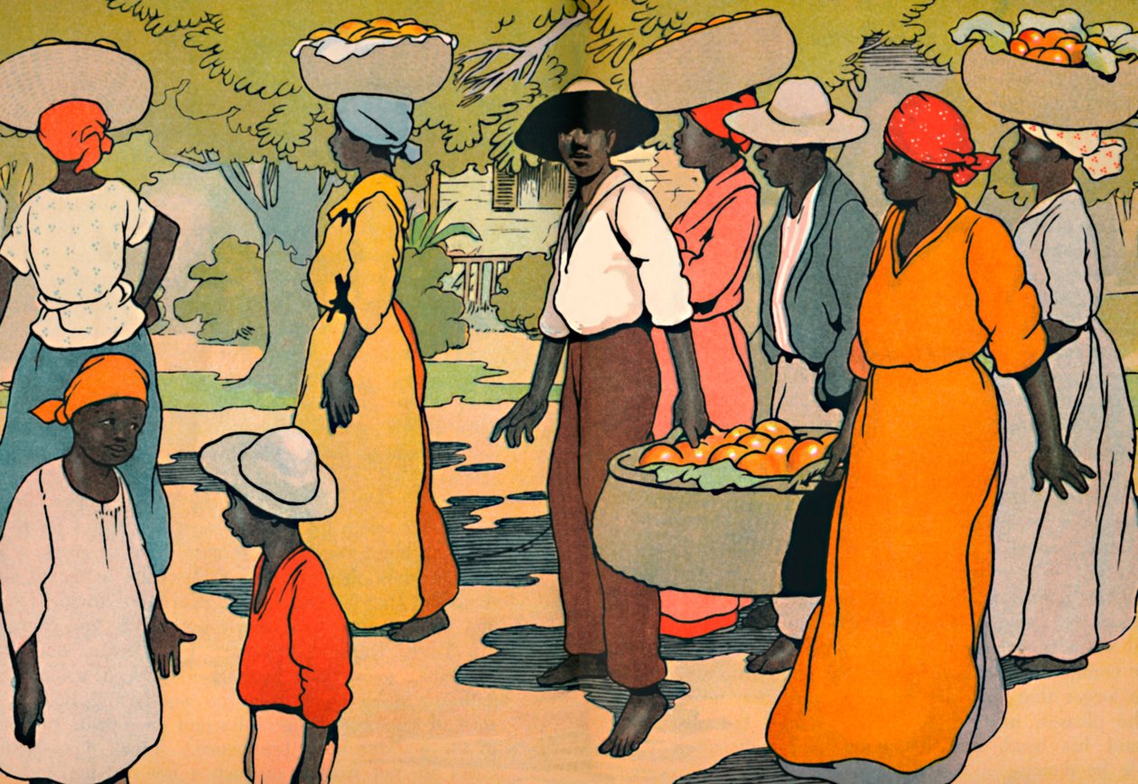Går på markedet, 1912 af Charles Robinson