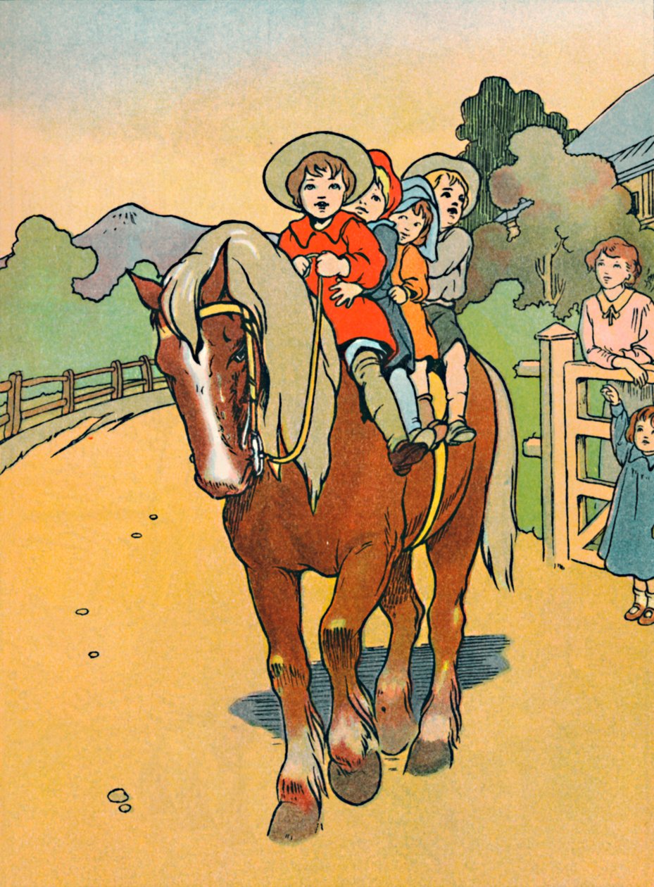 Går i skole i New Zealand, 1912 af Charles Robinson