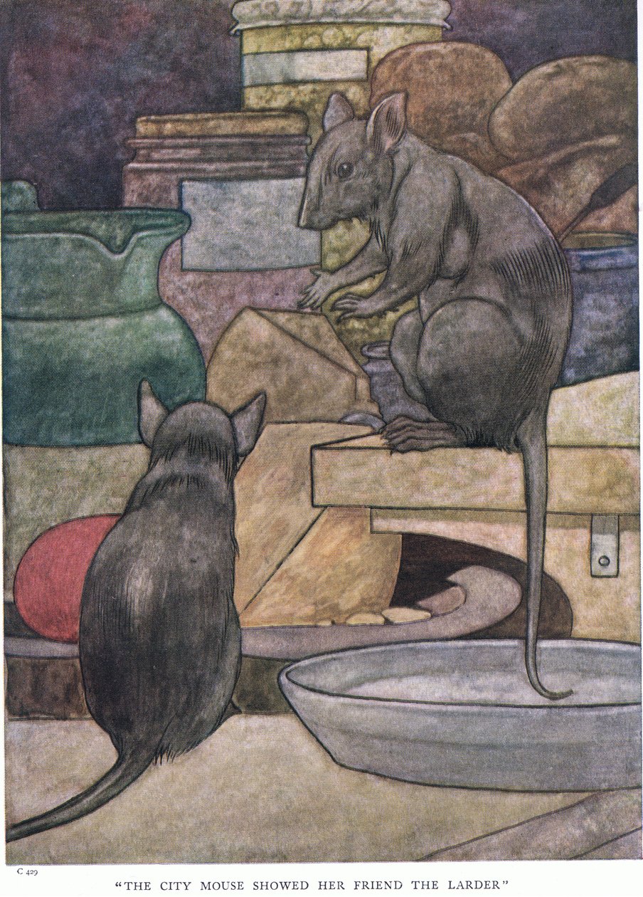 Bymusen viste sin veninde spisekammeret, 1930