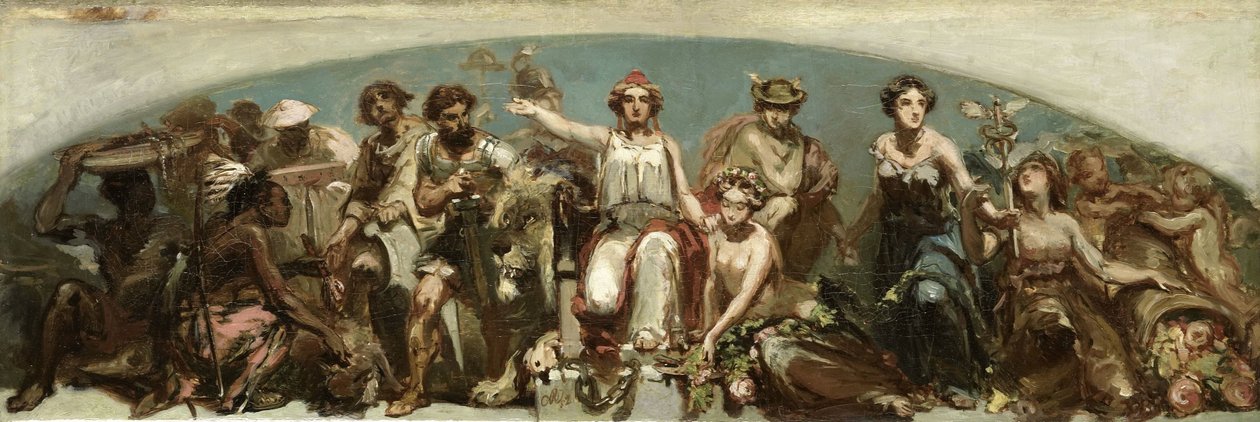Kolonierne hylder den hollandske jomfru af Charles Rochussen