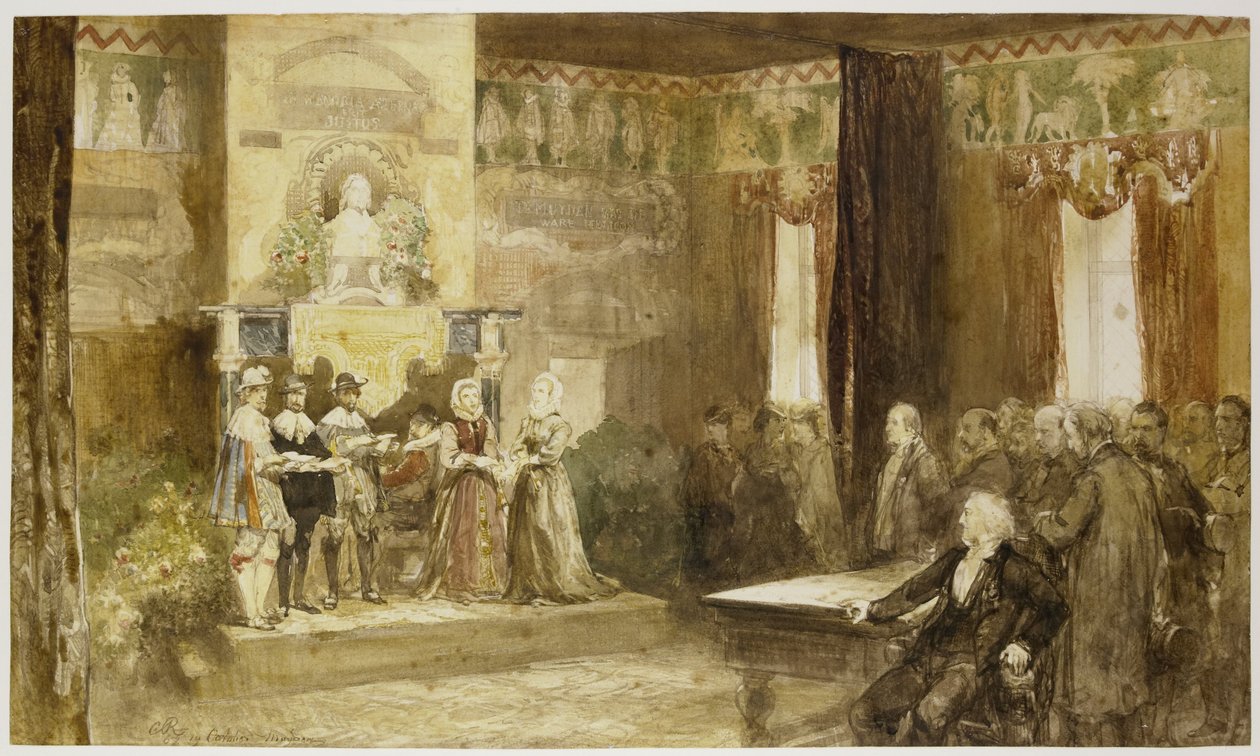 Vondel-fejring på Muiderslot, 1867 af Charles Rochussen