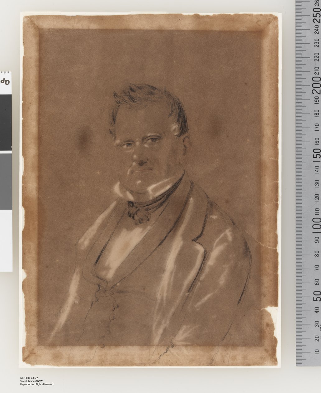 Portræt af Joseph Raphael, ca. 1852 af Charles Rodius