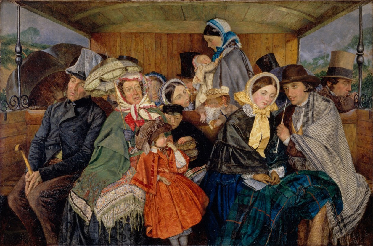 Til Brighton og tilbage for Three og Sixpence, 1859 af Charles Rossiter