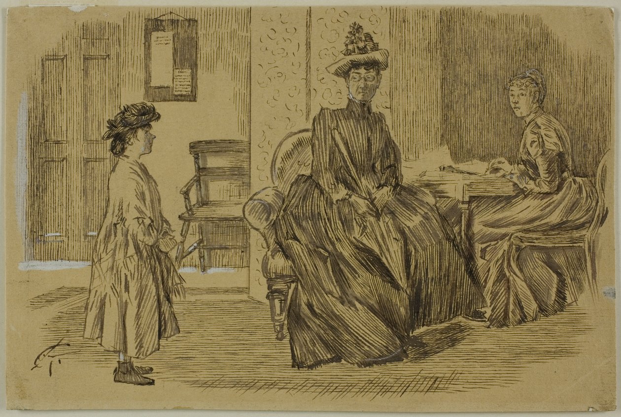 Hos Arbejdsformidlingen af Charles Samuel Keene