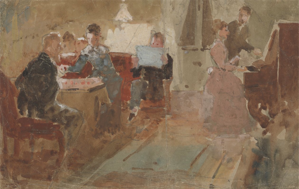 Aftenunderholdning af Charles Samuel Keene