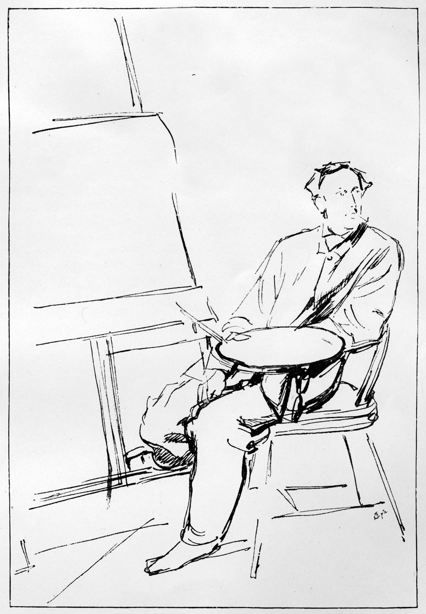 John Everett Millais 1829-1896, britisk kunstner, 1898. af Charles Samuel Keene