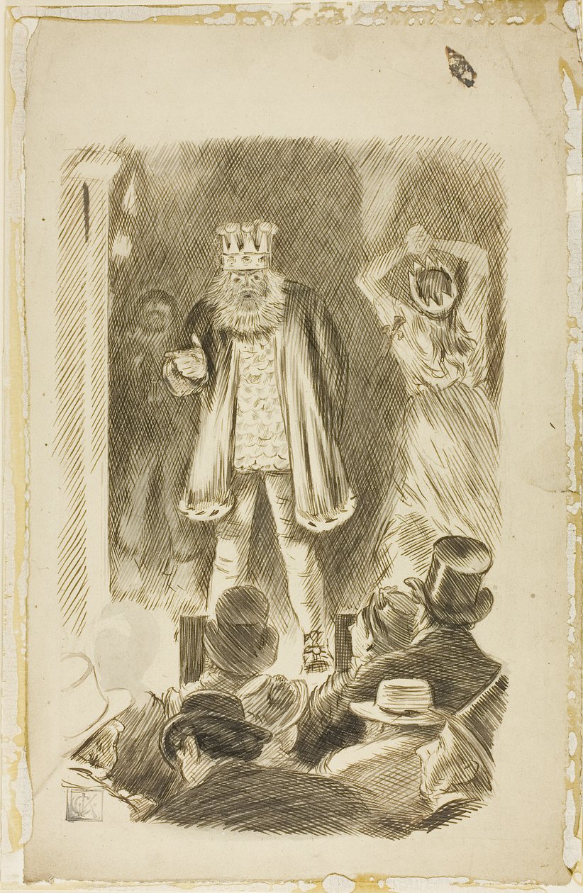 Lord Salisbury taler til et møde af Charles Samuel Keene