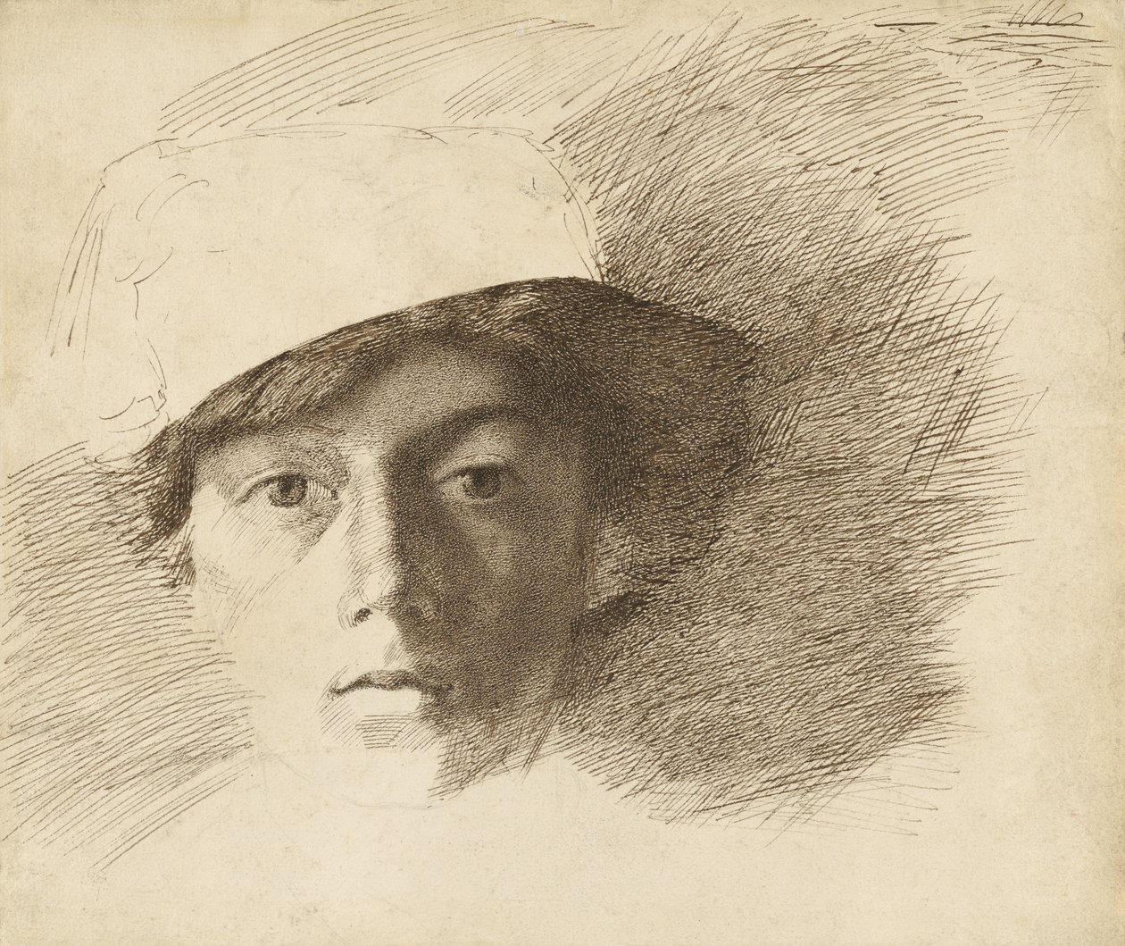Selvportræt af Charles Samuel Keene
