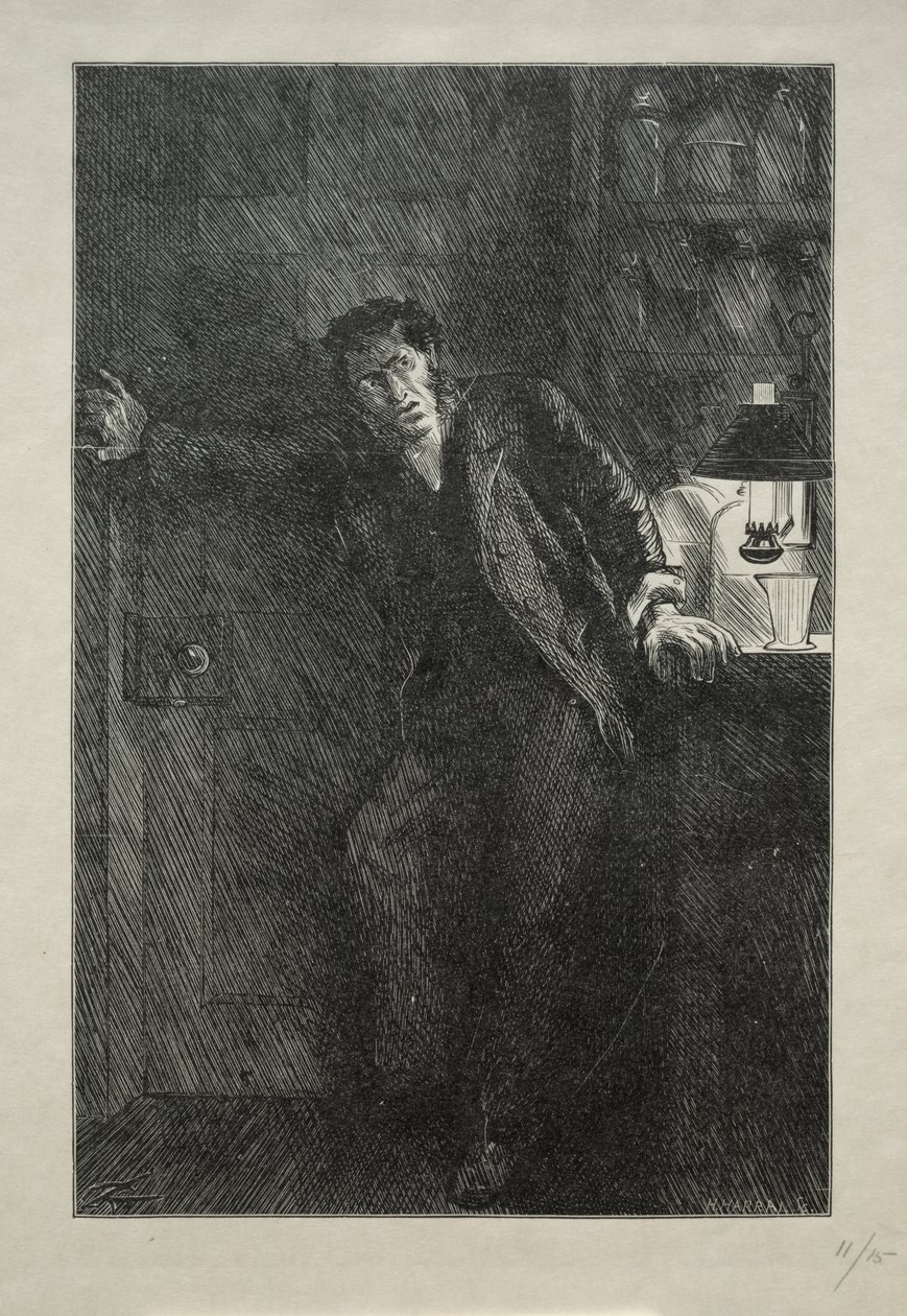 Frakken med Pelsforet af Charles Samuel Keene