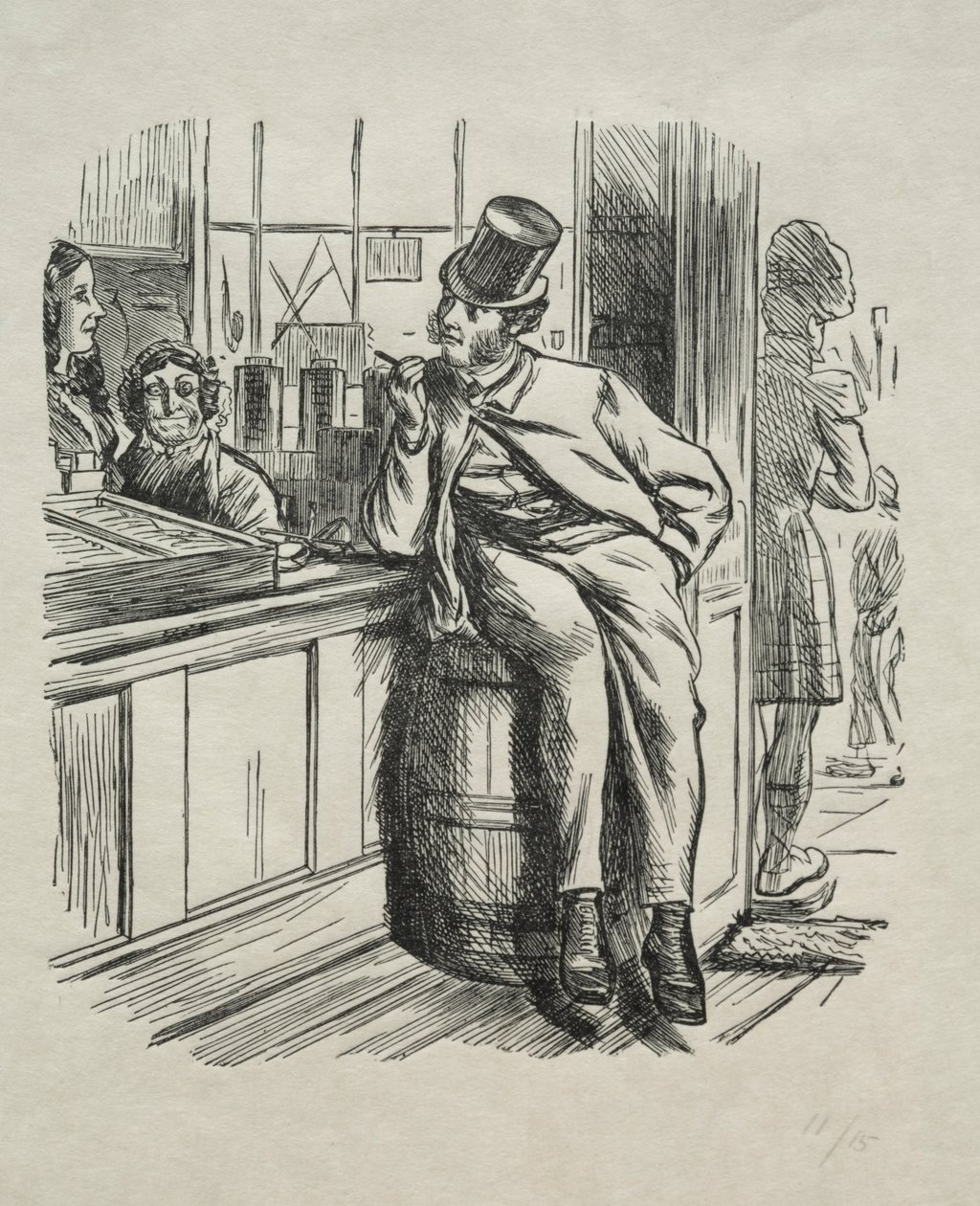 Hvad kom der af at dræbe en rig onkel en juletid af Charles Samuel Keene