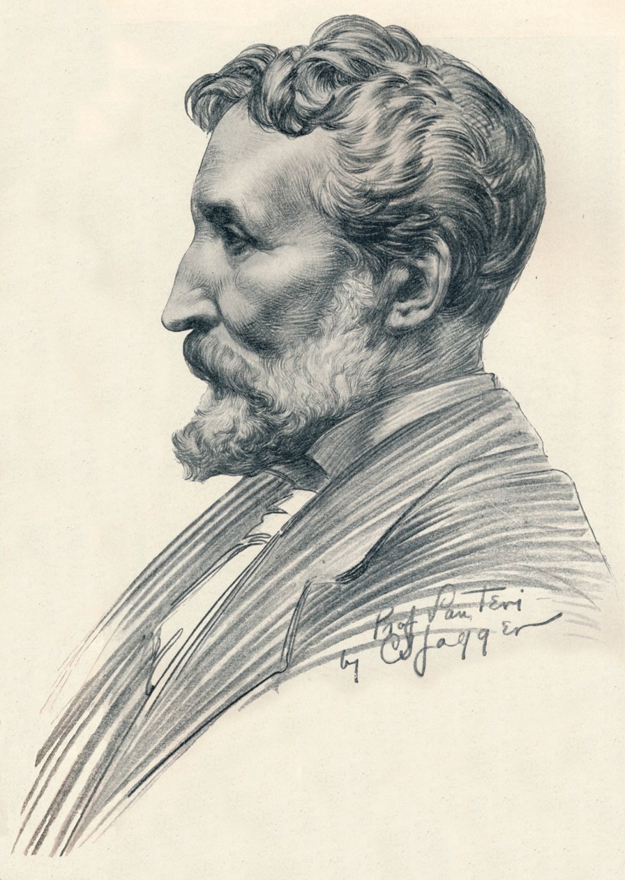 Édouard Lantéri, franskfødt britisk billedhugger og medaljetager, c20. århundrede 1914-1915. af Charles Sergeant Jagger