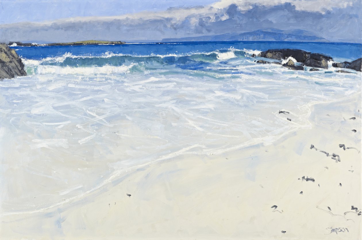 Efter stormen, Iona, 2010 (olie på lærred) af Charles Simpson